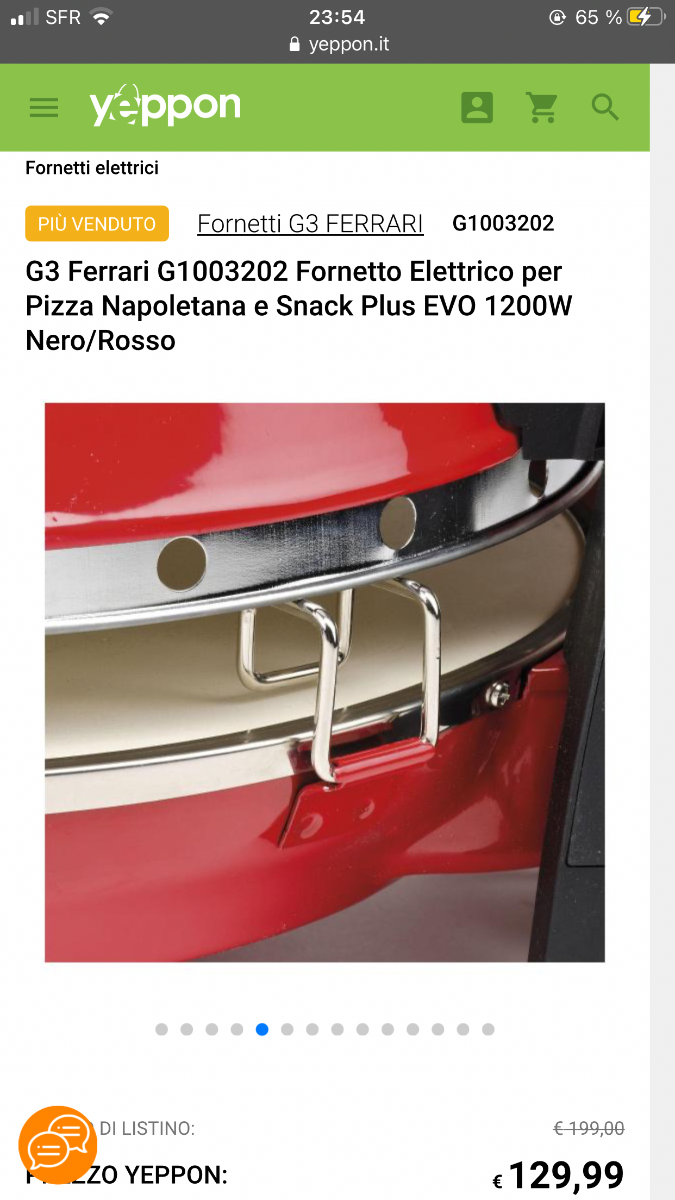 Fornetti Pizza Spice e G3 Ferrari